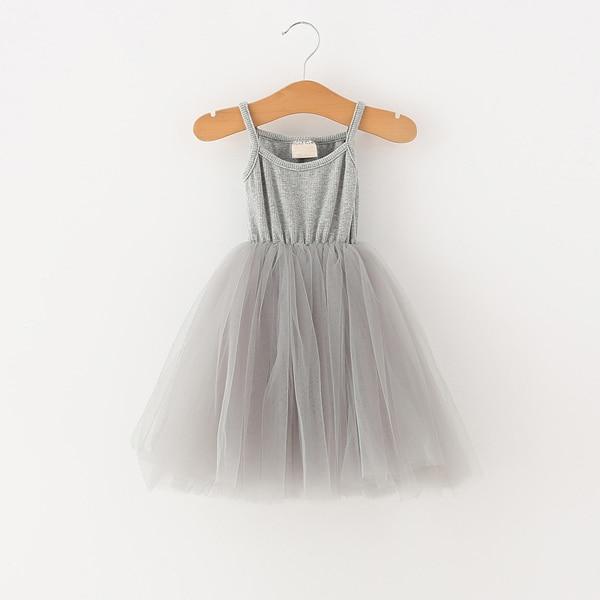 Girl's Clothing Gray / 12M Girl Party Tutu Dress