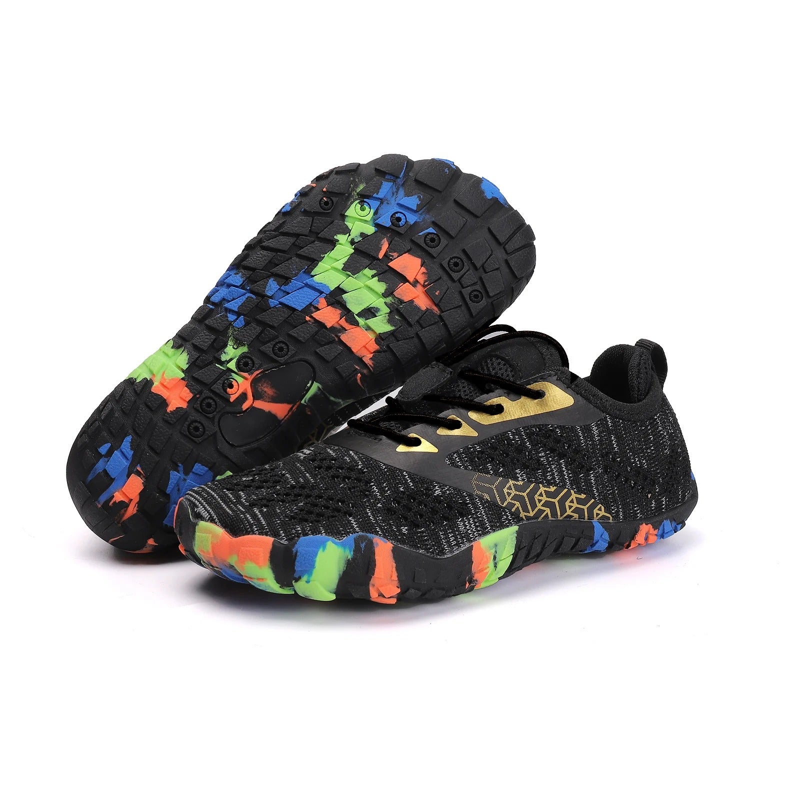 Breathable Aqua Water Shoes - Colorful Five-Finger Swim Sneakers for Kids & Women – Lightweight Mesh, Quick-Dry, Non-Slip (2-14 years)