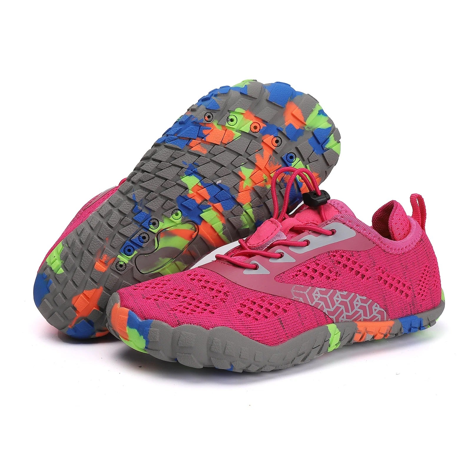 Breathable Aqua Water Shoes - Colorful Five-Finger Swim Sneakers for Kids & Women – Lightweight Mesh, Quick-Dry, Non-Slip (2-14 years)
