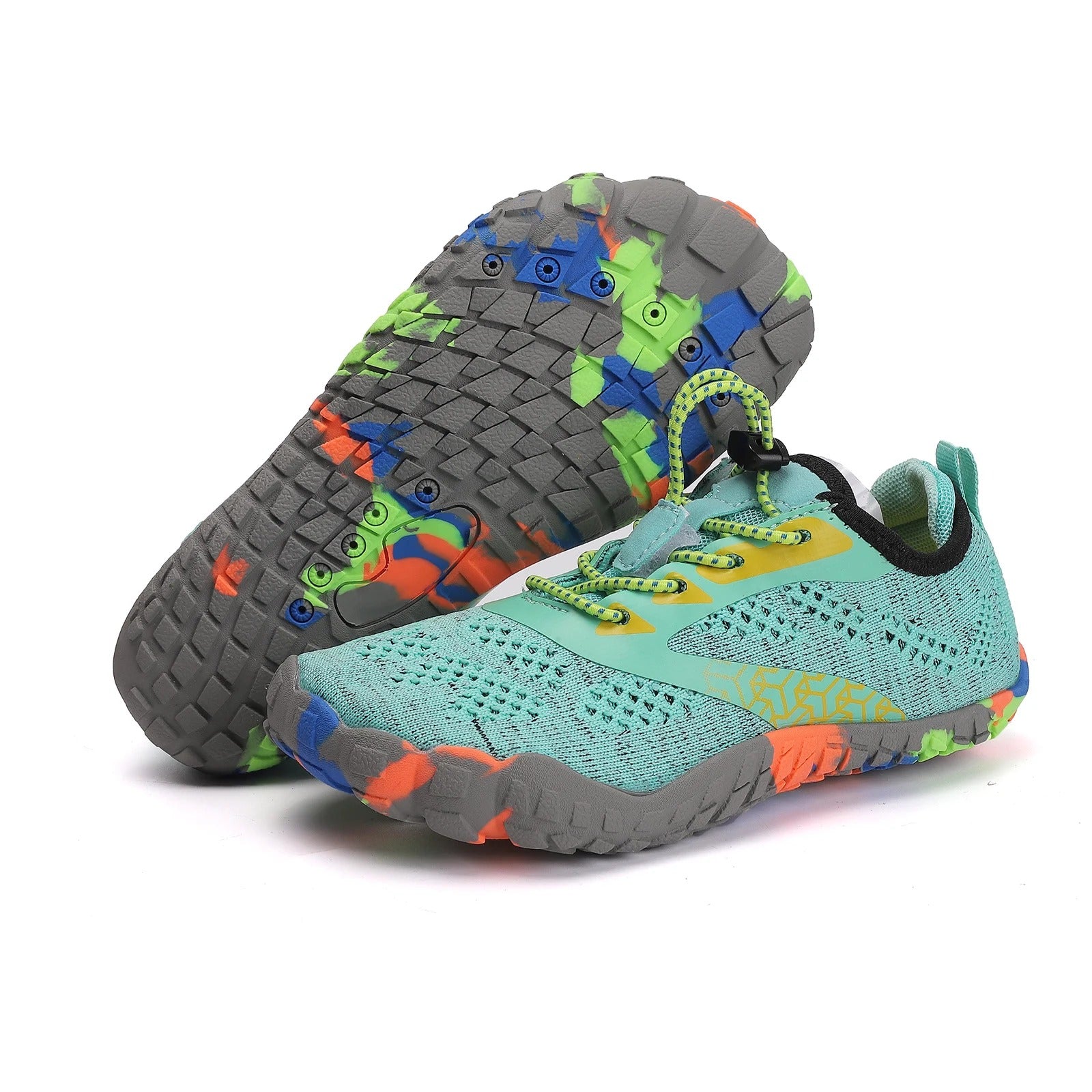 Breathable Aqua Water Shoes - Colorful Five-Finger Swim Sneakers for Kids & Women – Lightweight Mesh, Quick-Dry, Non-Slip (2-14 years)