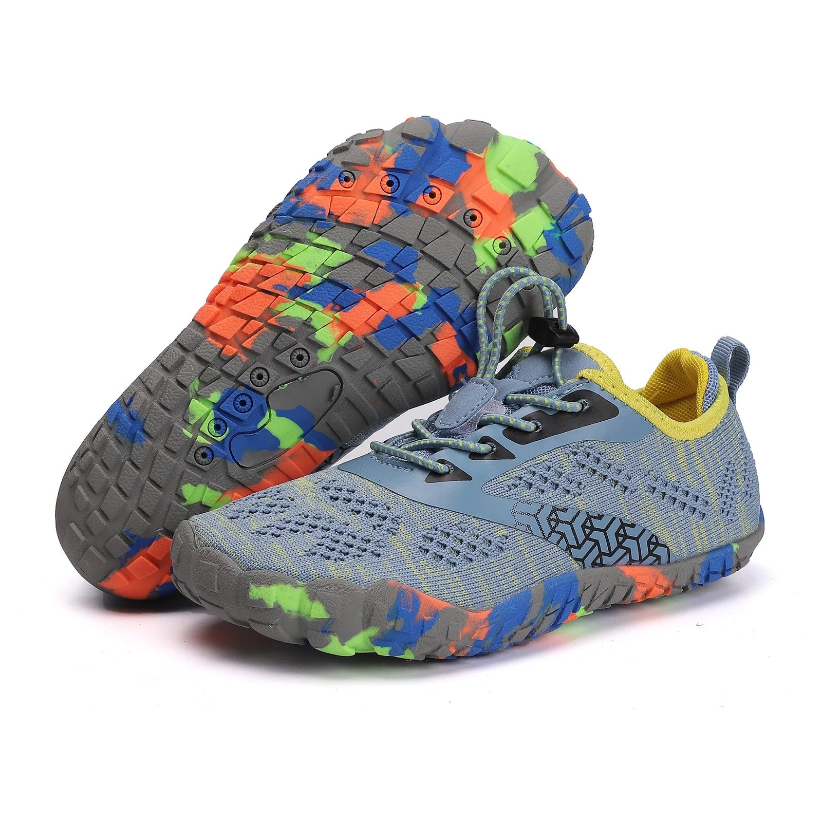 Breathable Aqua Water Shoes - Colorful Five-Finger Swim Sneakers for Kids & Women – Lightweight Mesh, Quick-Dry, Non-Slip (2-14 years)